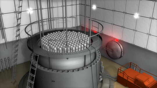 核反应堆内部渲染动画视频素材模板下载