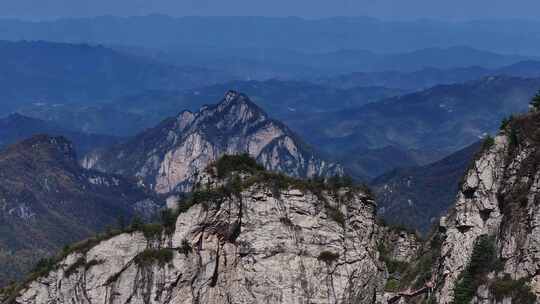 洛阳栾川旅游龙峪湾景区自然风景航拍