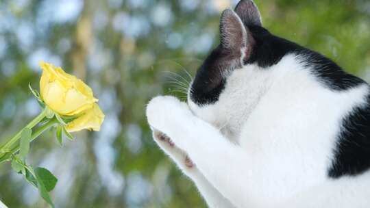猫咪洗脸 可爱猫咪素材 奶牛猫 橘猫