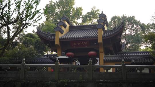 杭州飞来峰永福寺禅院风景