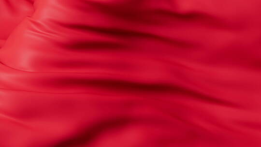 随风流动的红色布料3D渲染