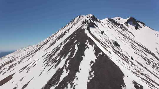 雪，山峰，蓝天，斜坡