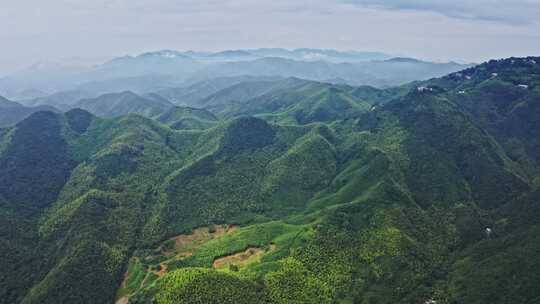 航拍避暑之地浙江湖州莫干山自然风光