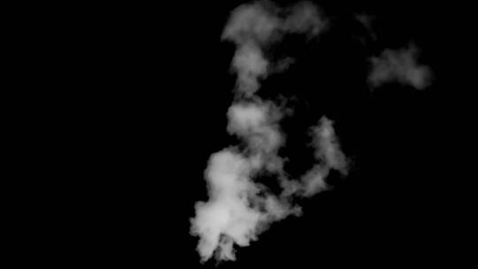 黑色背景下缥缈的烟雾视频素材模板下载