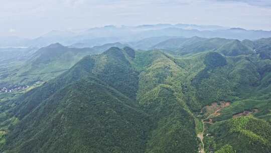 航拍避暑之地浙江湖州莫干山自然风光