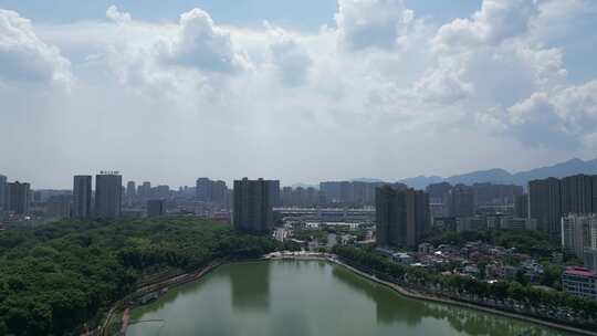 江西九江建设九江大景航拍