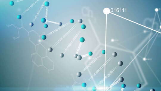 球形排列的DNA生物科技基因链4k