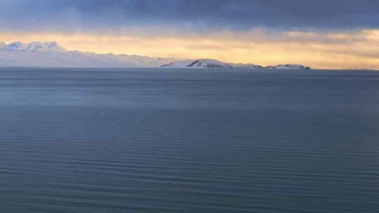 西藏冬季纳木错航拍电影感