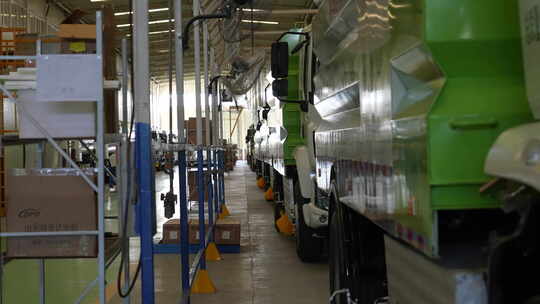 工厂车间 特种车辆 工业园区 中国制造视频素材模板下载