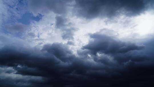 乌云延时天空阴天暴风雨来临台风天气阴雨天