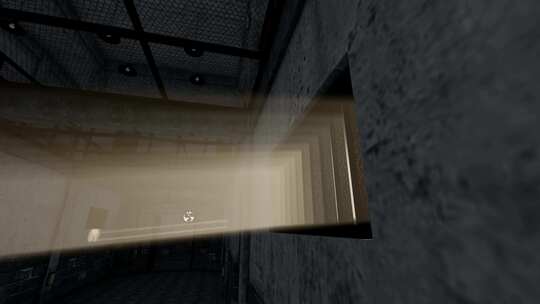 黑暗监狱的窗户和铁栅栏视频素材模板下载