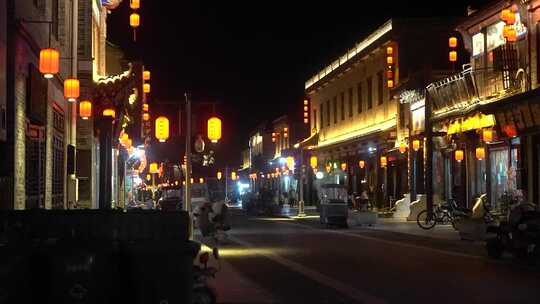 永年城 广府古城 夜景 灯光秀 古城街道