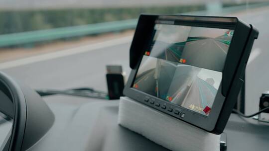 卡车行车记录仪视频素材模板下载