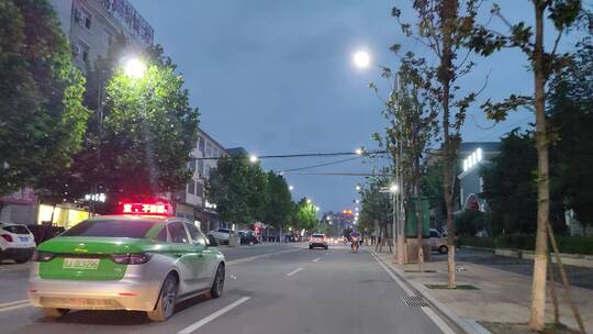 城市道路马路街头景象实拍