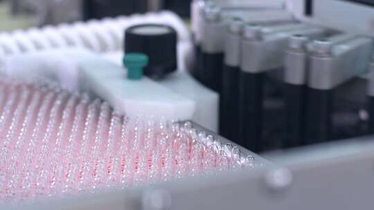 无菌药品安瓿在生产线上生产视频素材模板下载