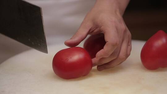 厨师切西红柿 (6)