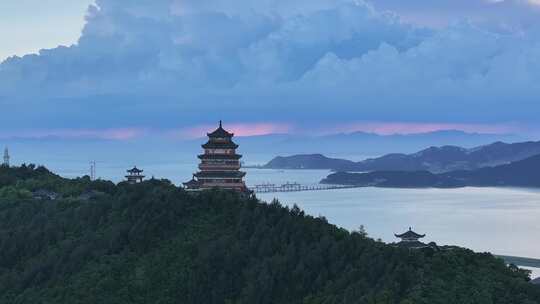 望海楼山水间全景