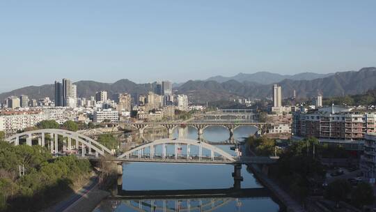 浙江龙泉市城市风光