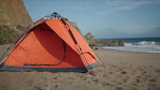 海滩上的帐篷