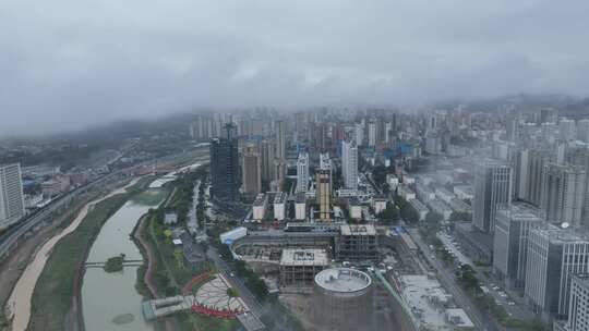 城市宣传片城市云海天水市秦州区城市云海