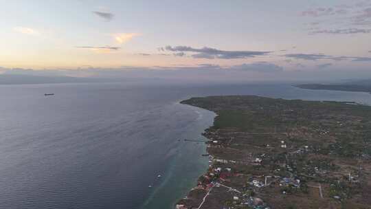 海岛海边休闲度假区航拍空镜