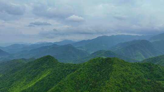 安徽黄山风景区山川国风水墨画航拍