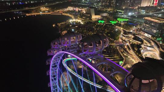 深圳欢乐港湾摩天轮夜景