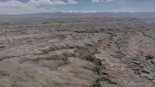 航拍西藏阿里札达土林地质公园全景