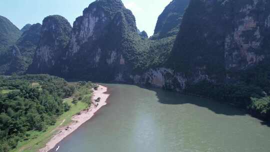 桂林杨堤漓江风景区航拍