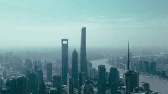 上海天际线航拍风光