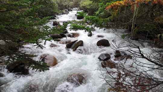 川西，木格错，自然美景，航拍