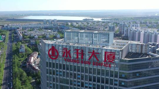 城市航拍克拉玛依市