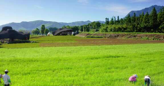 浙江湖州安吉青山绿水发源地余村景区航拍