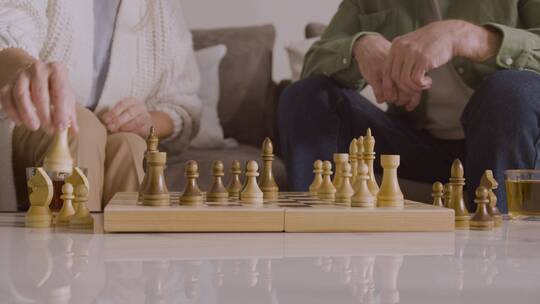 国际象棋对弈视频素材模板下载