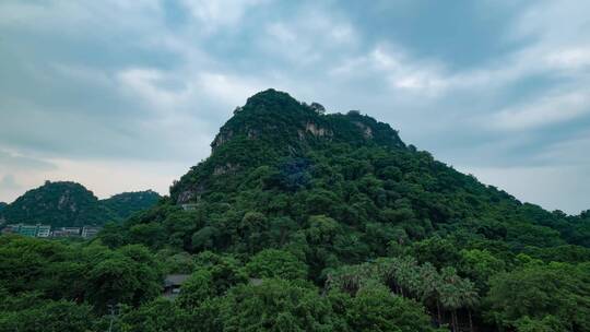 广西柳州马鞍山阴雨天