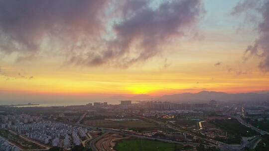 海南岛东方市夕阳