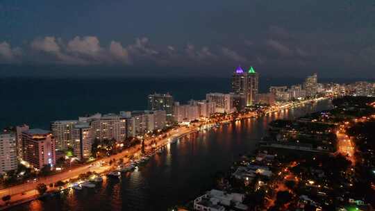 迈阿密海滩夜景