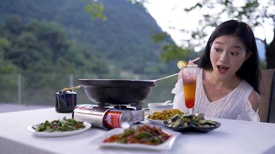 美女山区民宿酒店体验乡村美食