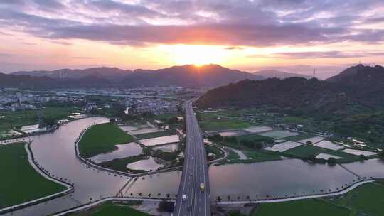 高速公路风景视频