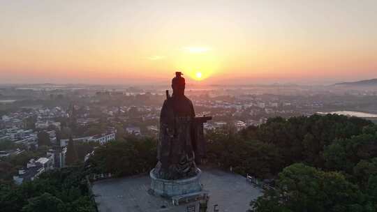 太公山 姜太公 山上寺庙 天目湖