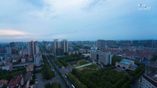 湖南省衡阳市城市夜景延时摄影