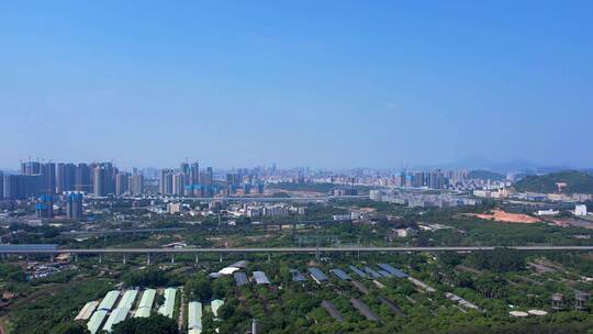深圳光明风光城市建筑高架桥铁路C视频素材模板下载