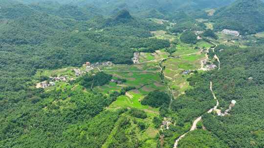 航拍韶关乳源绿水青山世外桃源之地