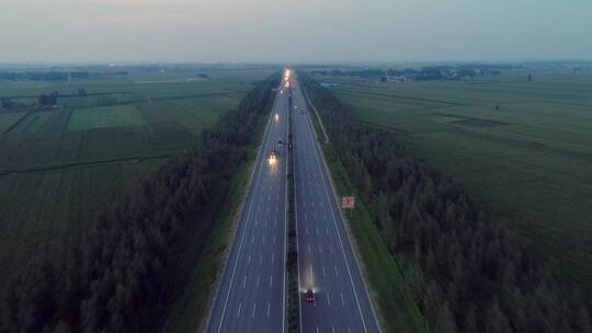 航拍中国高速公路视频素材模板下载