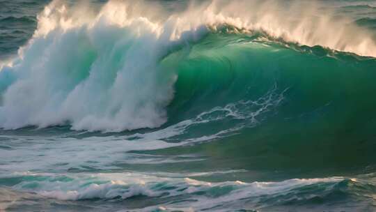 海洋 巨浪 海浪翻滚 浪花 波涛汹涌