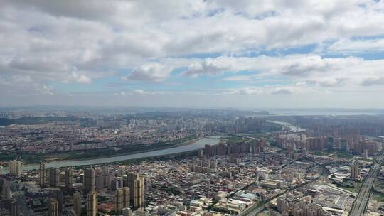 泉州市区大景航拍鲤城区丰泽区晋江全景