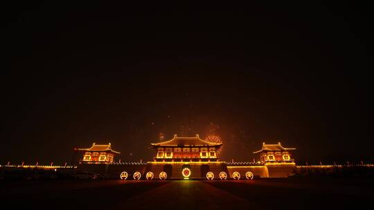 洛阳定鼎门元宵节音乐焰火晚会