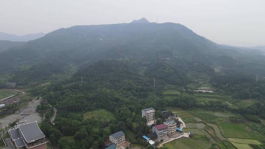 航拍湖南靖州飞山景区