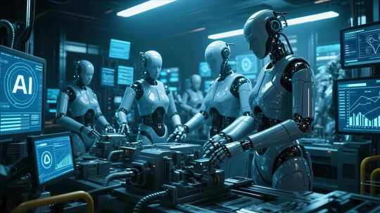 机器人在科技环境中操作