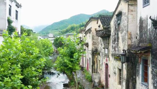 浙江千岛湖芹川古村落航拍